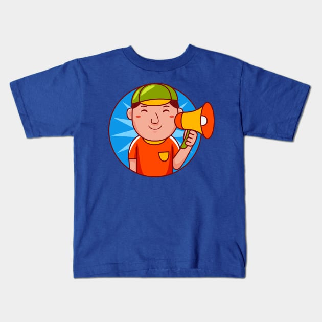 Graphic Designer Man Kids T-Shirt by MEDZ